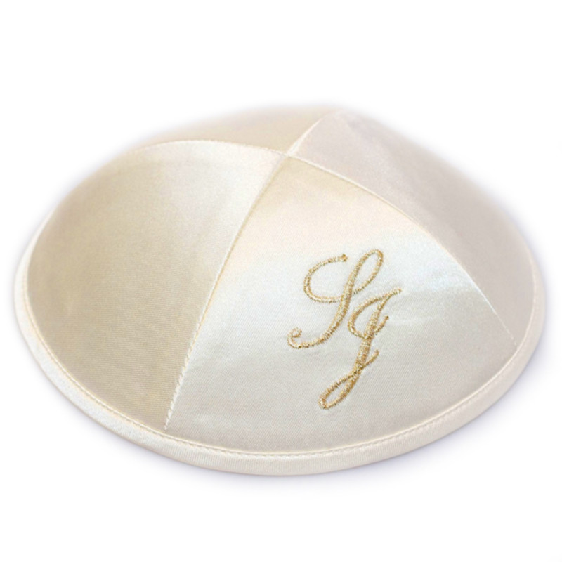 Kippa Satin ivoire