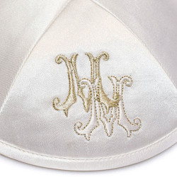 Kippa Satin blanc