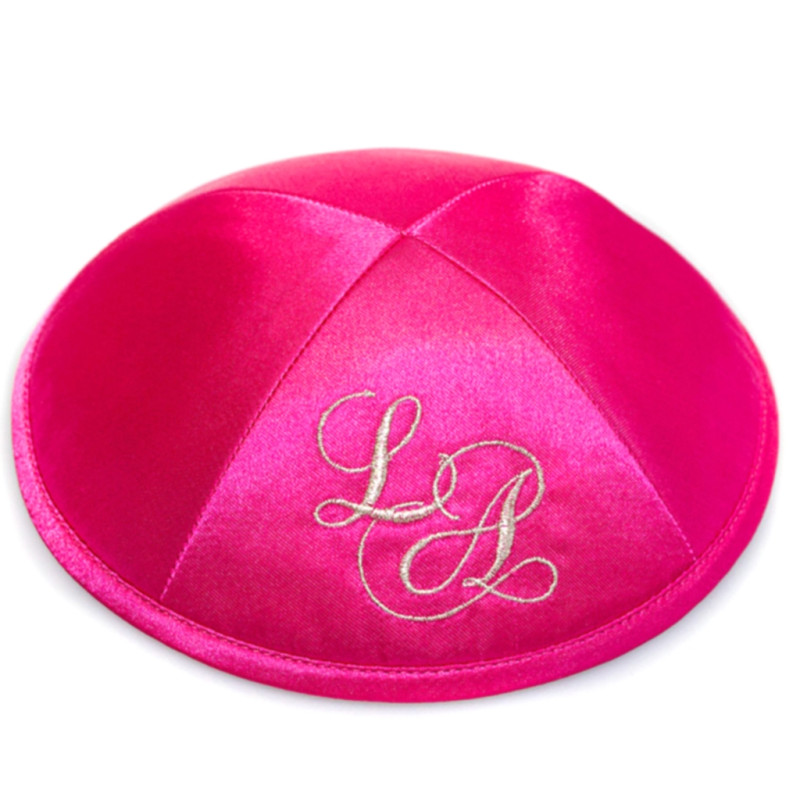 Kippa Satin fushia