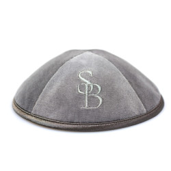 Kippa Velours gris