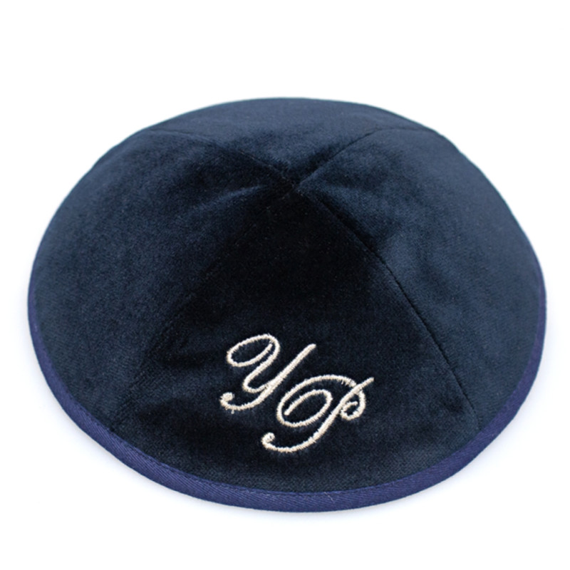 Kippa Velours Bleu marine