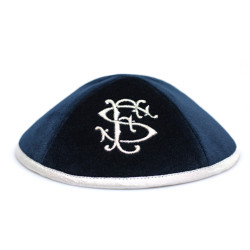 Kippa Velours Bleu marine