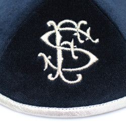 Kippa Velours Bleu marine