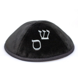 Kippa Velours noir