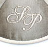 Kippa Soie Sauvage gris