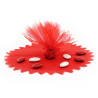 Tulle cristal rouge