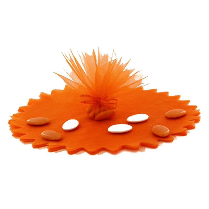 Tulle cristal orange