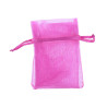 Pochette organza fushia