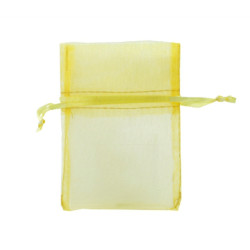 Pochette organza jaune