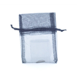 Pochette organza noir