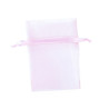 Pochette organza rose