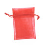 Pochette organza rouge