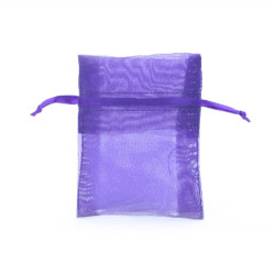 Pochette organza violet