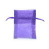 Pochette organza violet