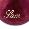 Kippa Velours bordeaux