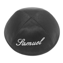 Kippa satin noire