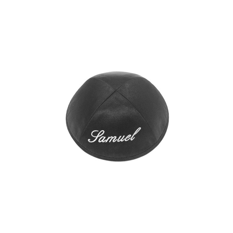 Kippa satin noire