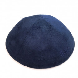 Kippa Suedel bleu