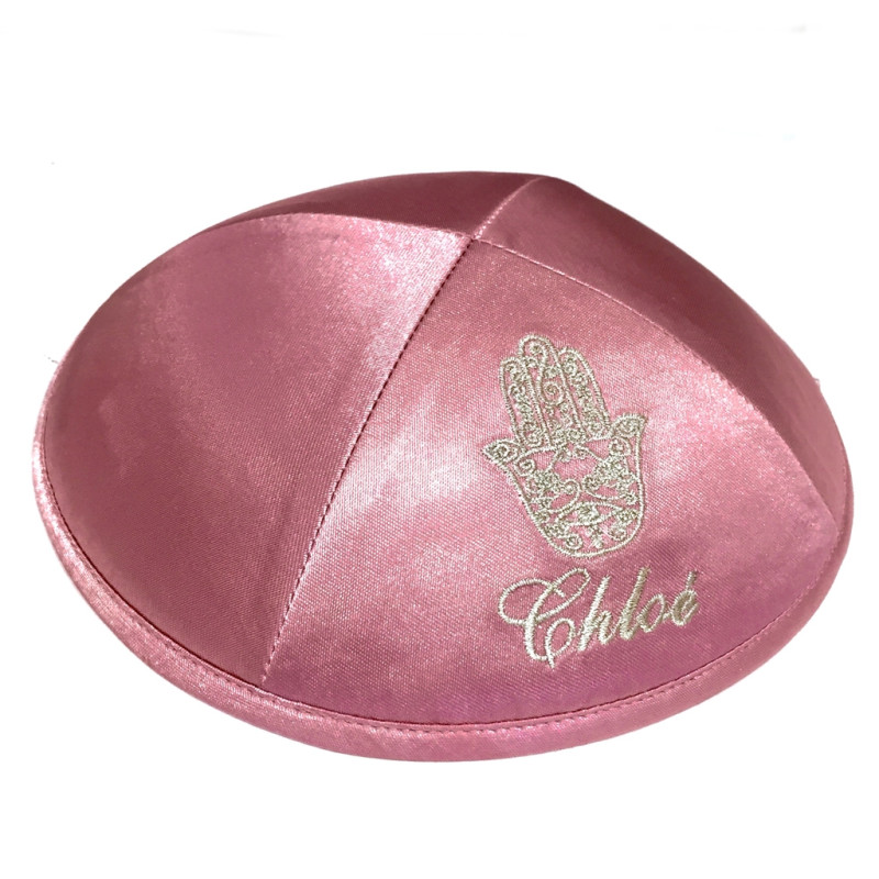 Kippa Satin Vieux rose