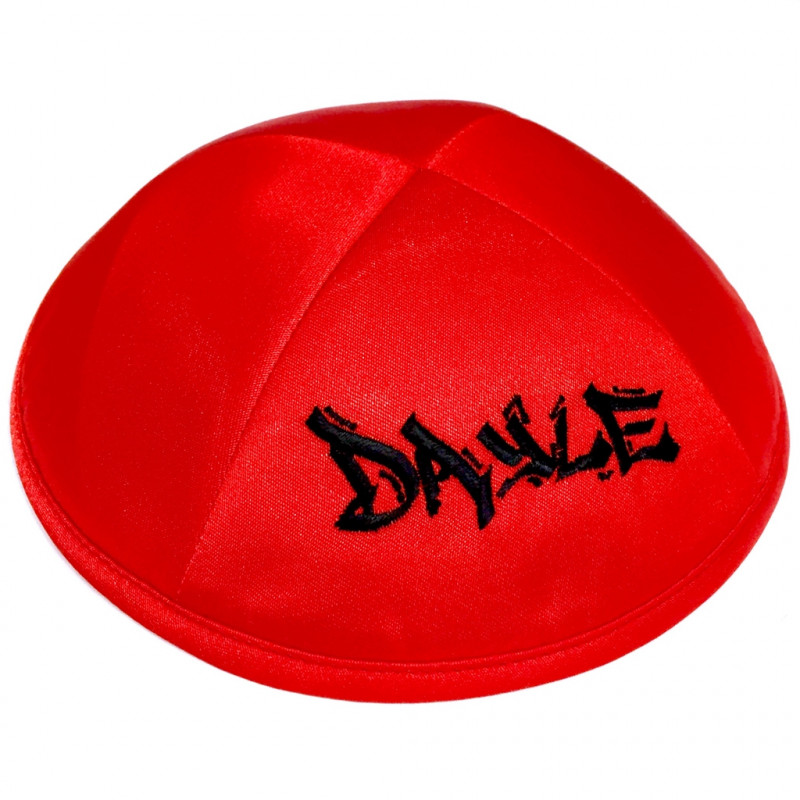 Kippa Satin Rouge