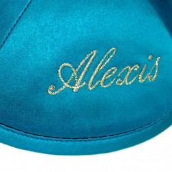 Kippa Satin Bleu turquoise