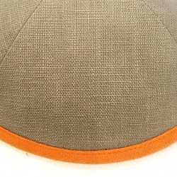 Kippa Lin Taupe, fluo rose