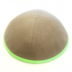 Kippa Lin Taupe, fluo orange