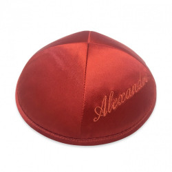 Kippa Satin Rouge