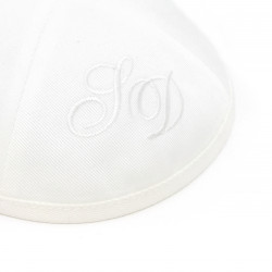 Kippa coton blanc 1er prix