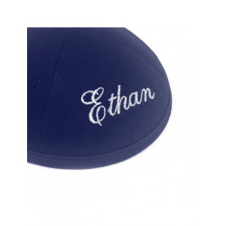 Kippa coton bleu 1er prix