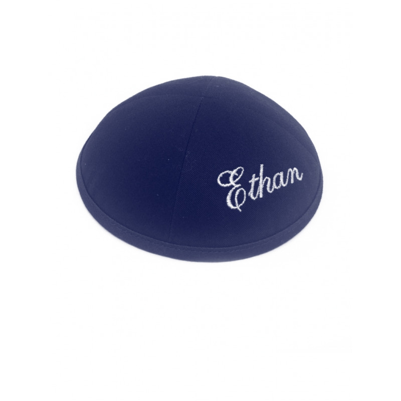 Kippa coton bleu 1er prix