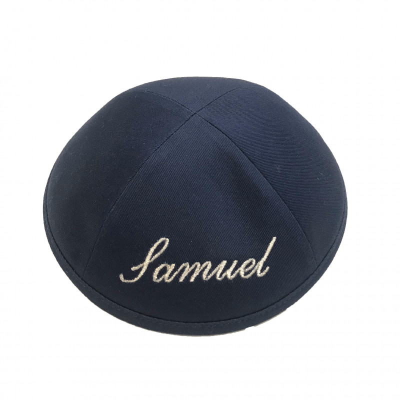 Kippa Super 100 bleu - COMPRIS DOUBLE PERSONNALISATION