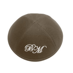 Kippa Super 100 MARRON - COMPRIS DOUBLE PERSONNALISATION