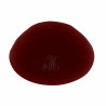 Kippa Velours bordeaux - COMPRIS DOUBLE PERSONNALISATION