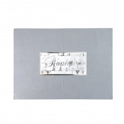 Classique rectangle gris/ Faire part bar mitsvah