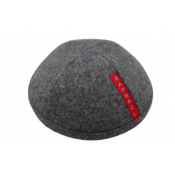 kippa Flanelle gris clair