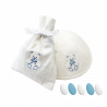 Kit kippa + pochette avec broderie nounours