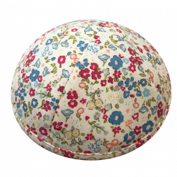 Kippa Motif FLEUR Beige  - 1