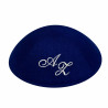 Kippa Lin bleu marine nuit  - 1