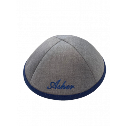 Kippa Super 100 gris - Bleu Marine  - 1