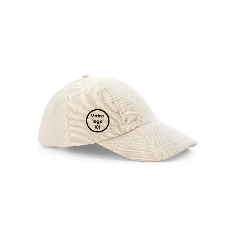 casquette beige brodée Super Papy 100% coton lavable à 30 °