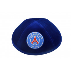 Kippa Velours bleu  - 3