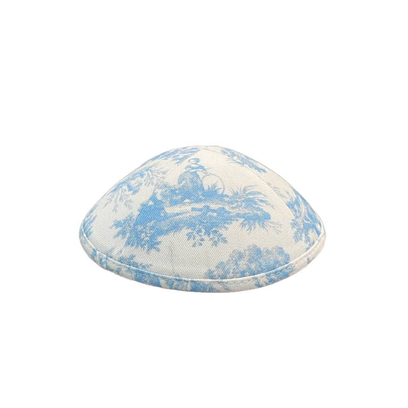 Kippa Toile de Jouy Bleue  - 1