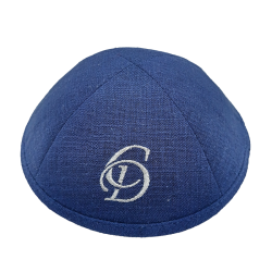Kippa lin blanc personnalisable