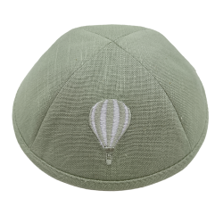 Kippa en lin blanc personnalisable pour Brit Mila