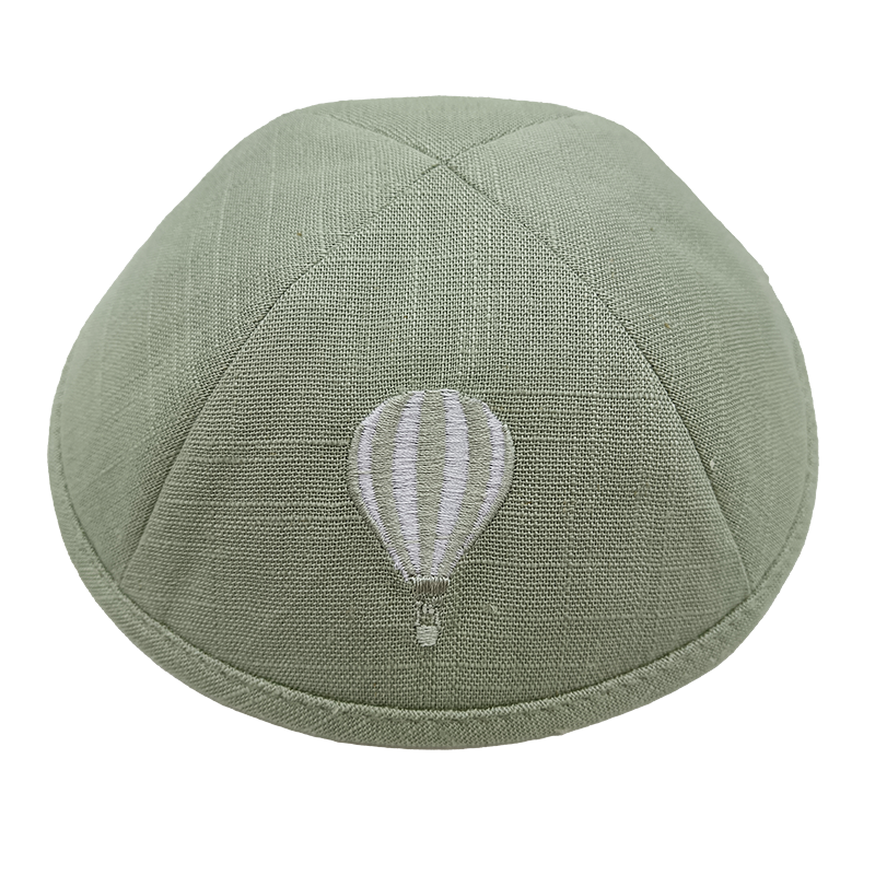 Kippa en lin blanc personnalisable pour Brit Mila