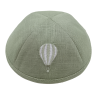 Kippa en lin blanc personnalisable pour Brit Mila